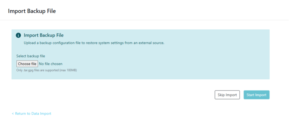 Dashboard -> Commissioning Assistance page 2