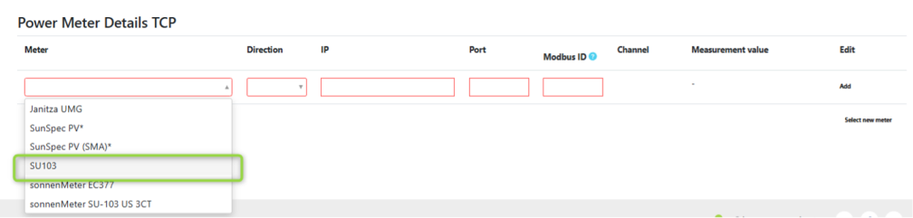 Power Meter TCP Option