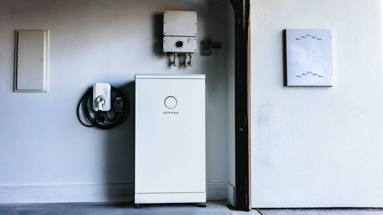 Solar Batteries in Garage 