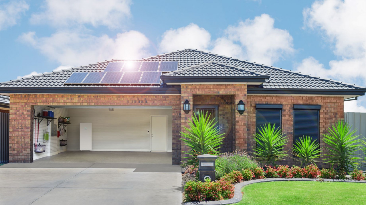 Brick House with Garage