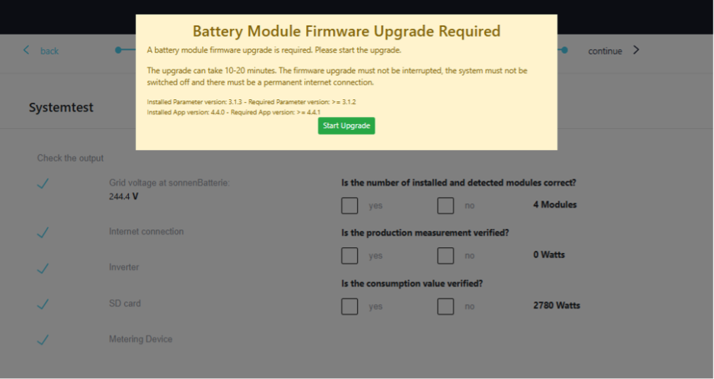 sonnenModule 4 Firmware Update 