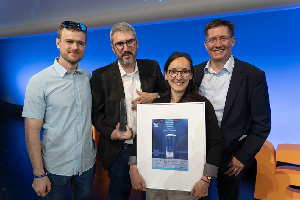 sonnenPro FlexStack erh&auml;lt den The Smarter E Award 2024